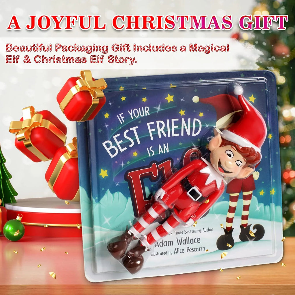 10in Elf Doll Toy with 40 Page Hardcover Book Z725