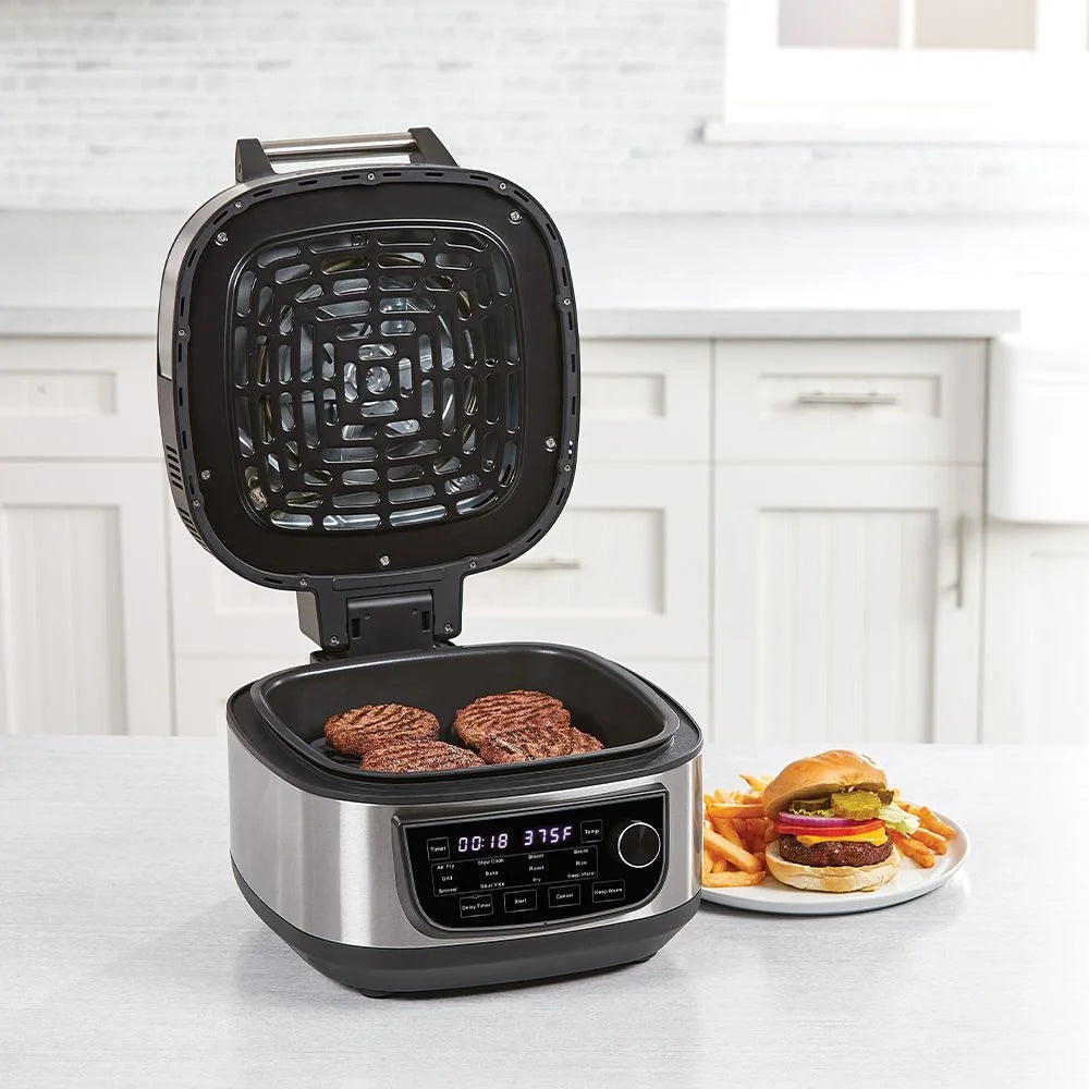 12-in-1 Stainless Steel Indoor Grill Air Fryer C371