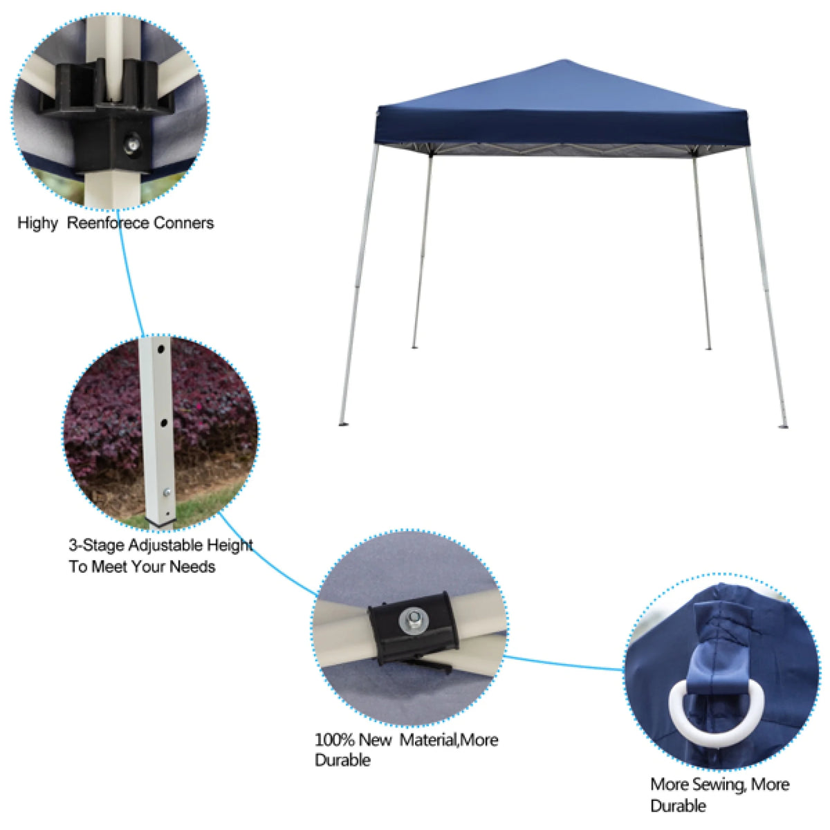 Folding Canopy Tent Pavilion with Bag W607090