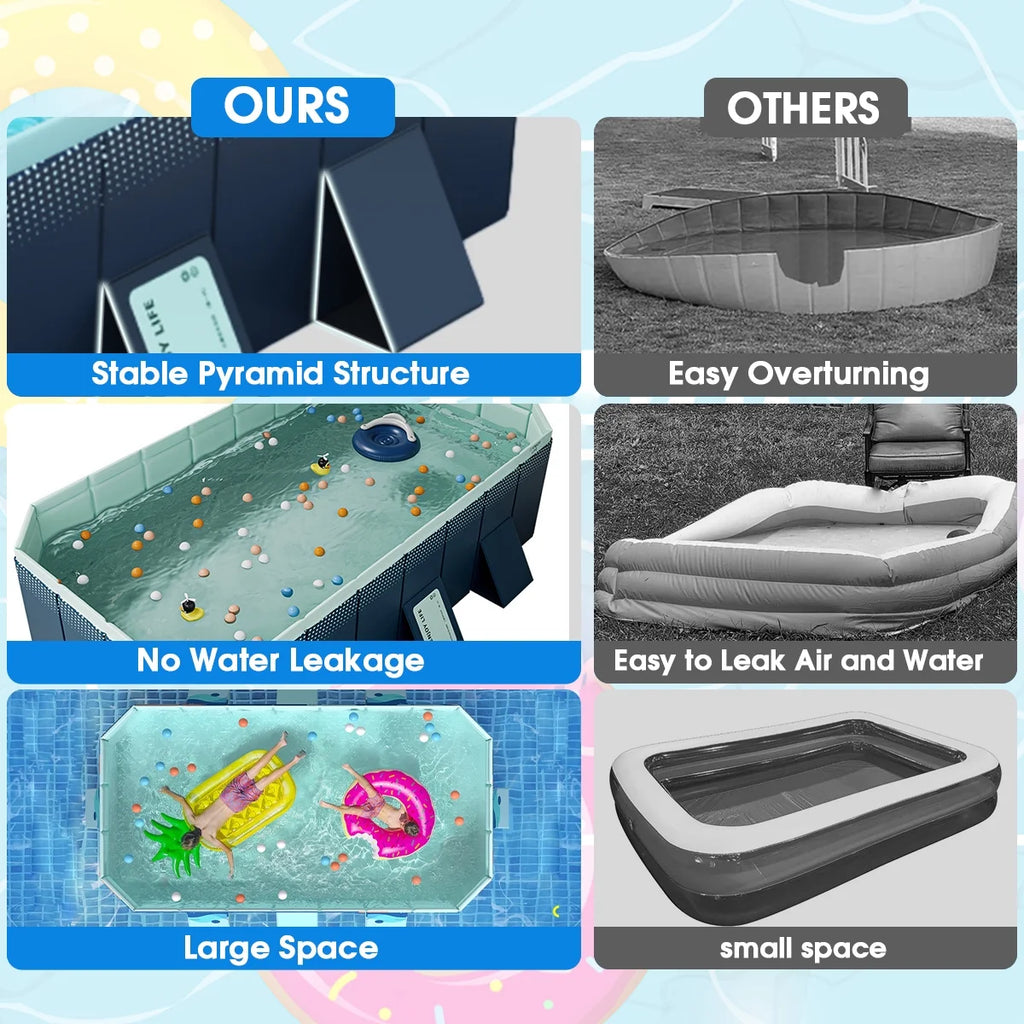 Foldable Above Ground Swimming Pool S262830