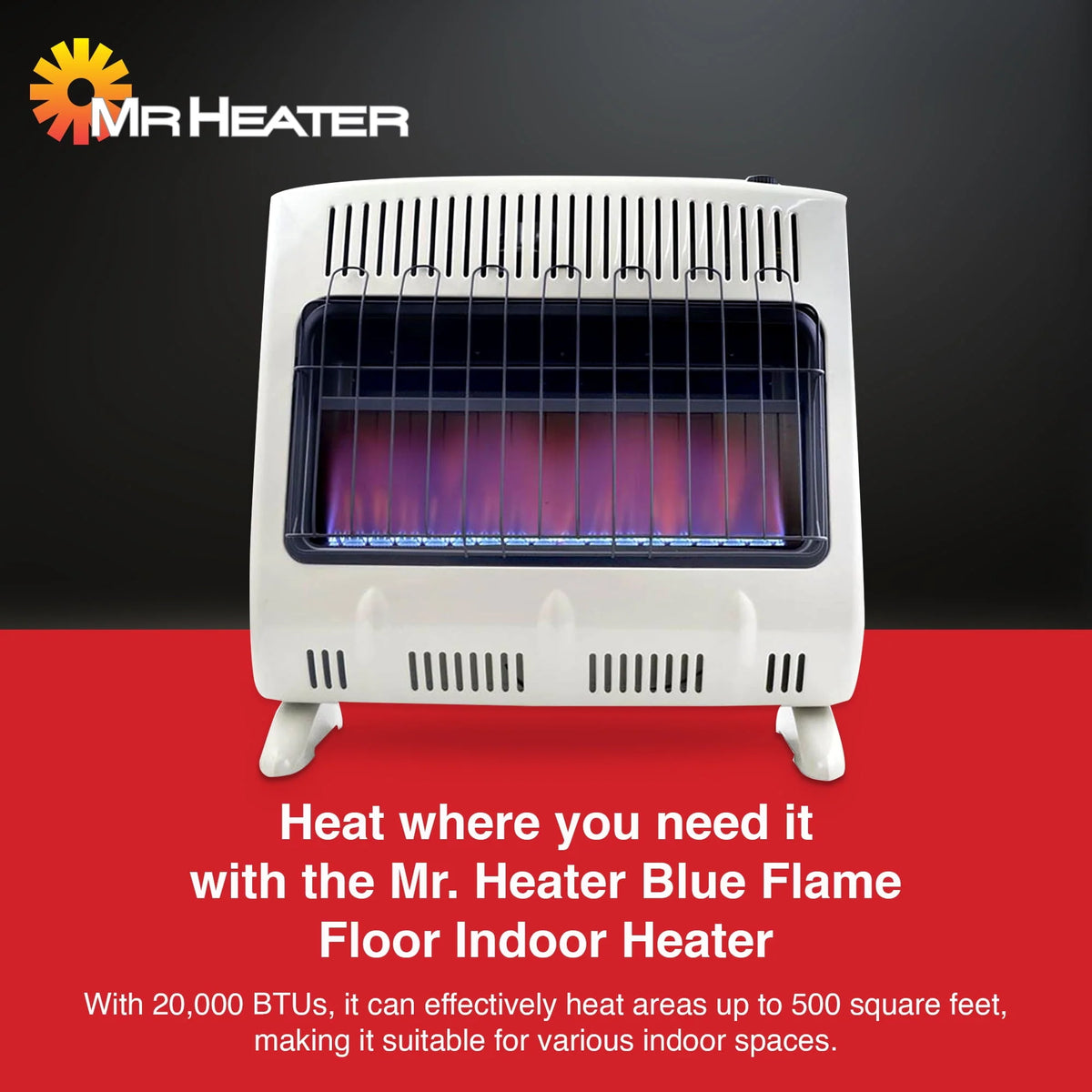 20000 BTU Propane Gas Wall or Floor Heater A15149
