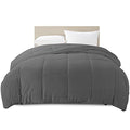 Queen Size Gray Down Alternative Comforter Q4472