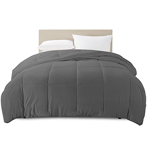 Queen Size Gray Down Alternative Comforter Q4472