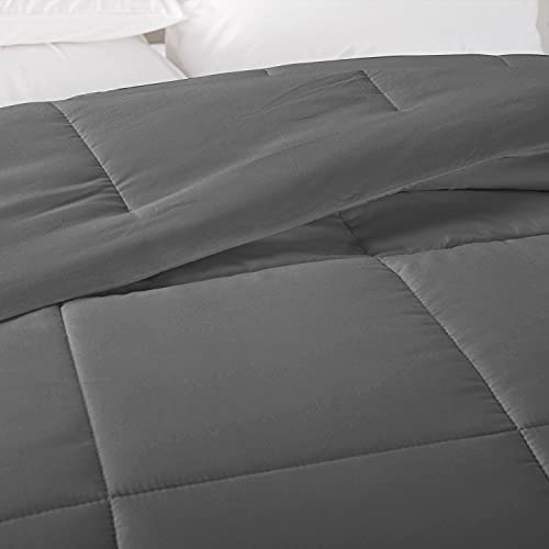 Queen Size Gray Down Alternative Comforter Q4472