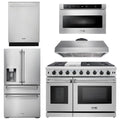 48 Gas Range, Range Hood, Dishwasher, Refrigerator, Microwave V448