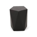 Matte Black Concrete Side Table K8660