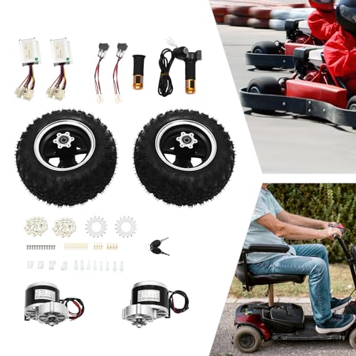 10IN 24V/36V Dual Motor Drive Air Wheel Off-Road Wheel Conversion Kit with Reverse Switch U248