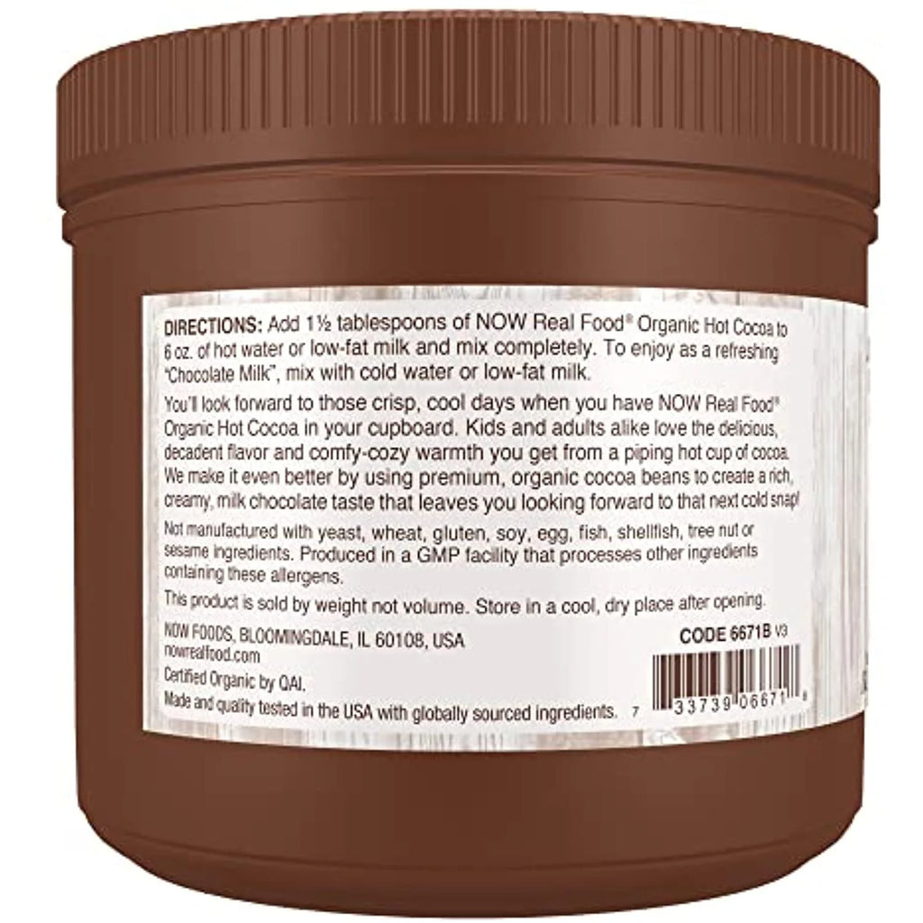 Organic Hot Cocoa, Instant, Milk Chocolate, Low-Fat, Gluten-Free, 14-Ounce I2187