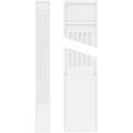 Fluted PVC Pilaster with Decorative Capital & Base (Pair) Z512336