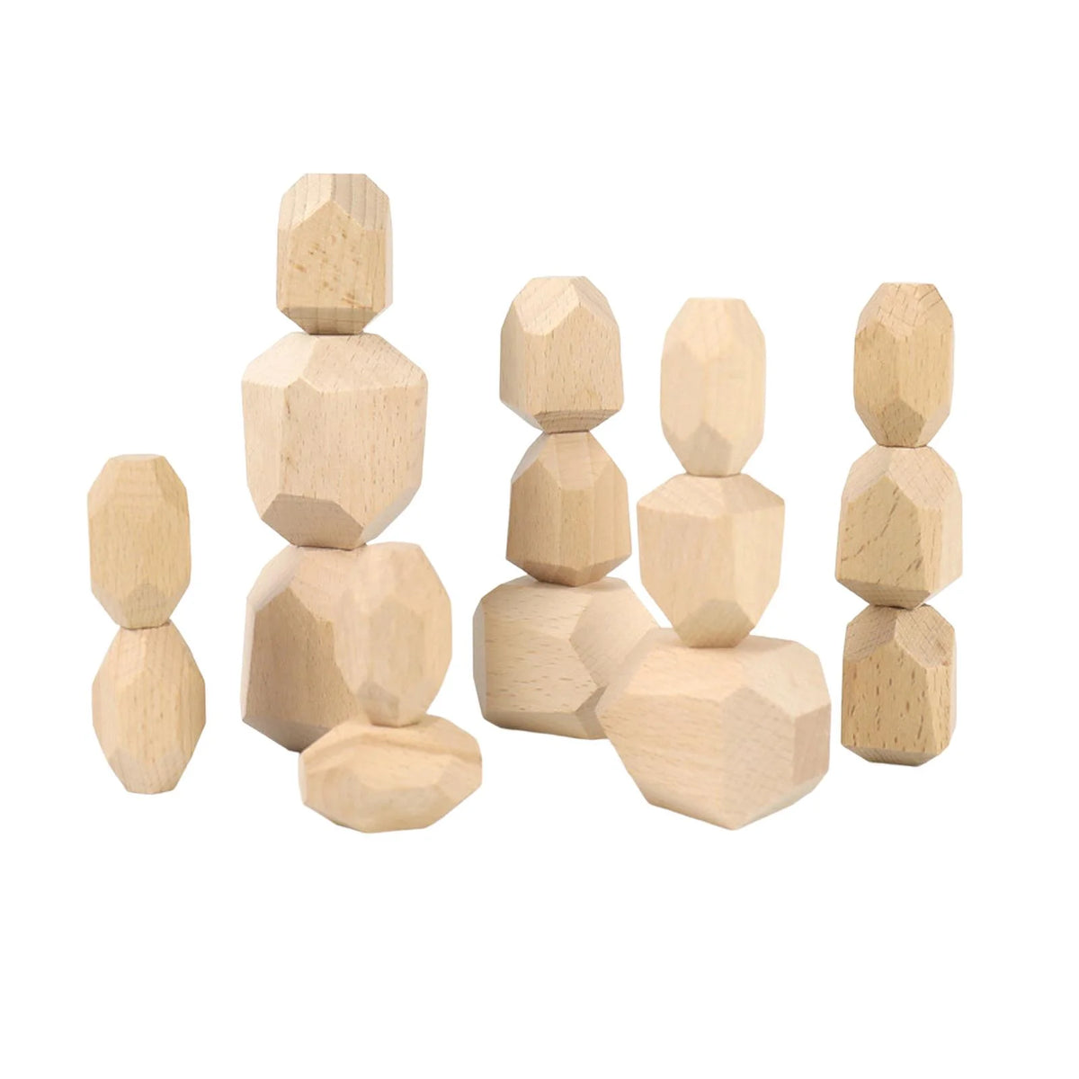 Wooden Stacking Stones Building Blocks N443608