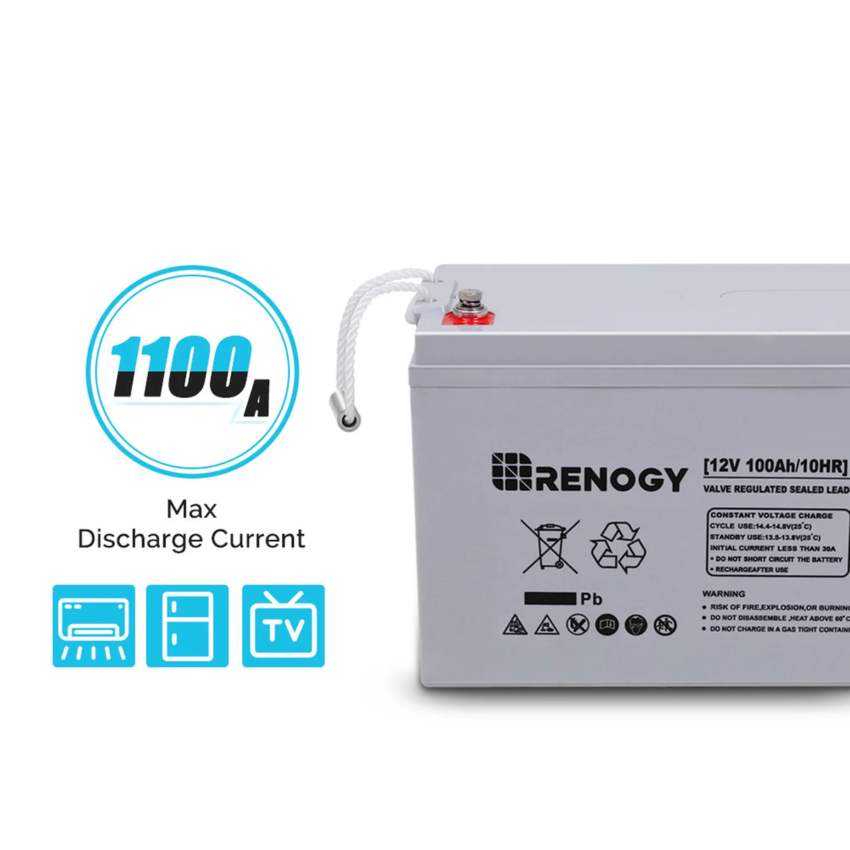 12 Volt 100Ah Deep Cycle AGM Battery I502991