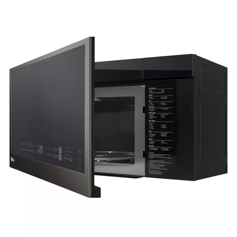 30 in. 2.1 cu. ft. Over the Range Microwave 1,050-Watt Black Stainless Steel A15440