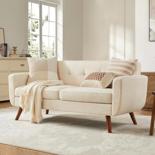 65.2" W Button Tufted Upholstered Loveseat Sofa V168