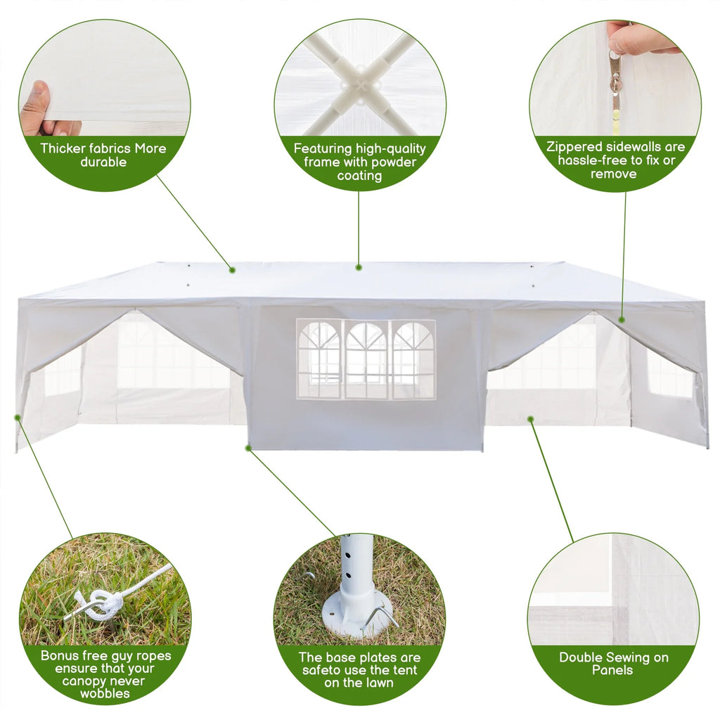 10' X 30' Canopy Tent with 8 Side Walls Z1705