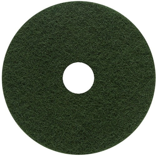 13" Heavy Duty Green Fiber Scrubbing Floor Pad 5/Carton H408