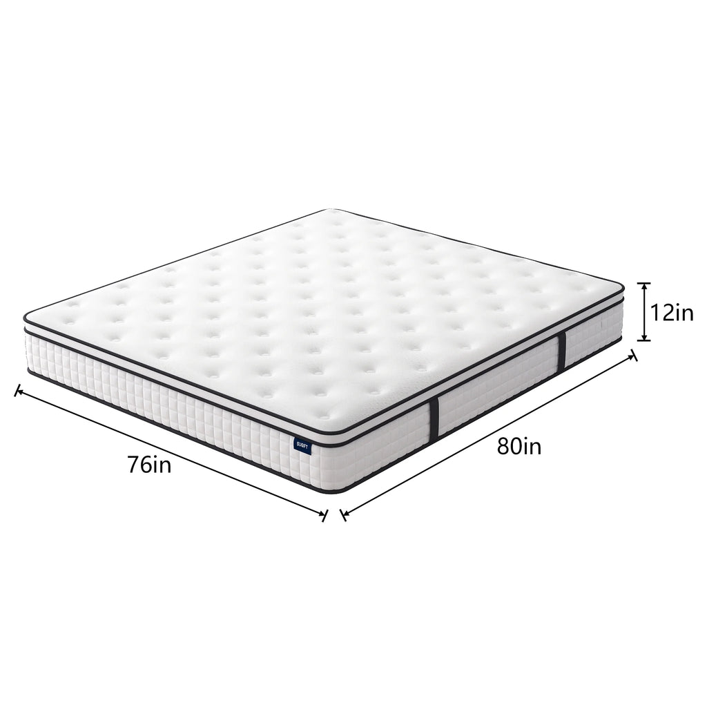 Queen Plush Gel Memory Foam Spring Mattress C593