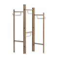 3 Panel Brown Metal Hallstand Screen Y518954