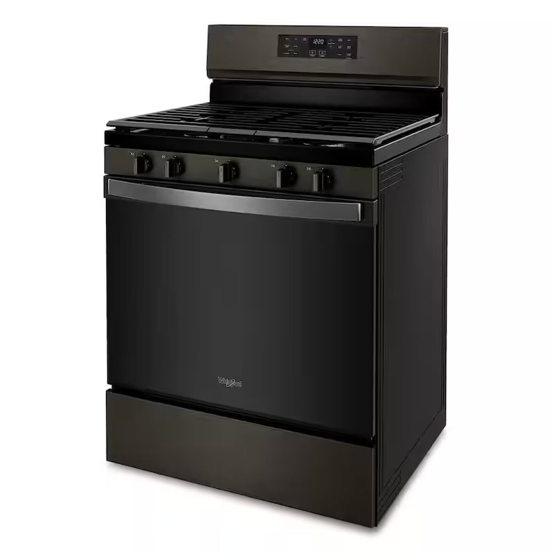 5 cu. ft. Gas Range with Air Fry Oven in Black Stainless P245