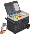 Portable 12v Car Fridge 48 Quart with Rolling Wheels H69894