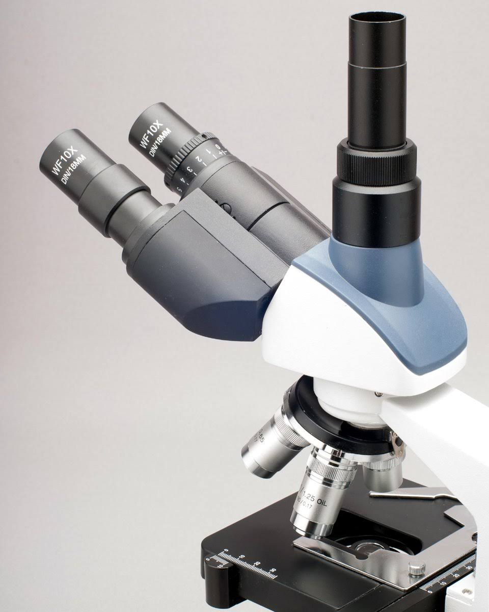 2000X LED Trinocular Compound Microscope with 3D Mechanical Stage and 5MP Camera O750133