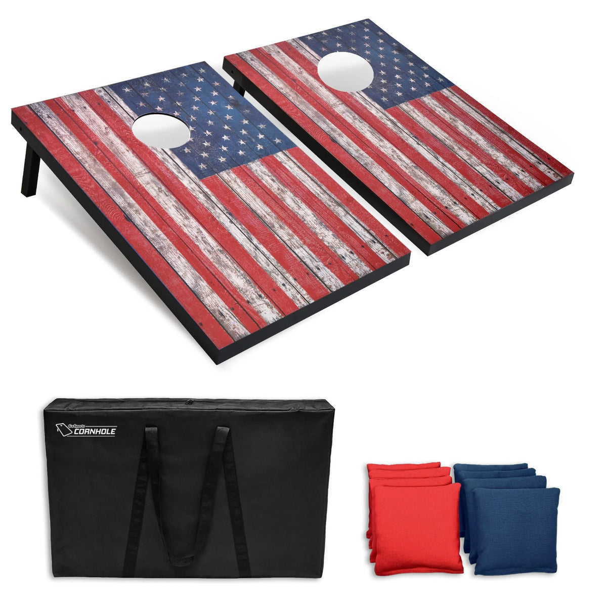 American Flag Cornhole Set with 8 Bean Bags G722