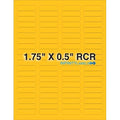 Fluorescent Orange Paper Labels 500 Sheets W68212
