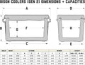 125 Quart Rotomolded Ice Chest with Hard Shell Lid and Liner Y640