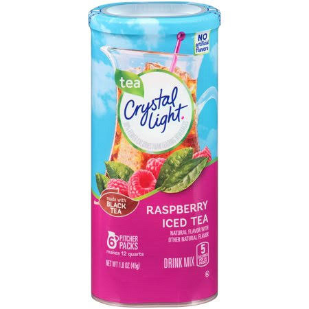 72 Pitcher Packets Raspberry Iced Tea Drink Mix Z518