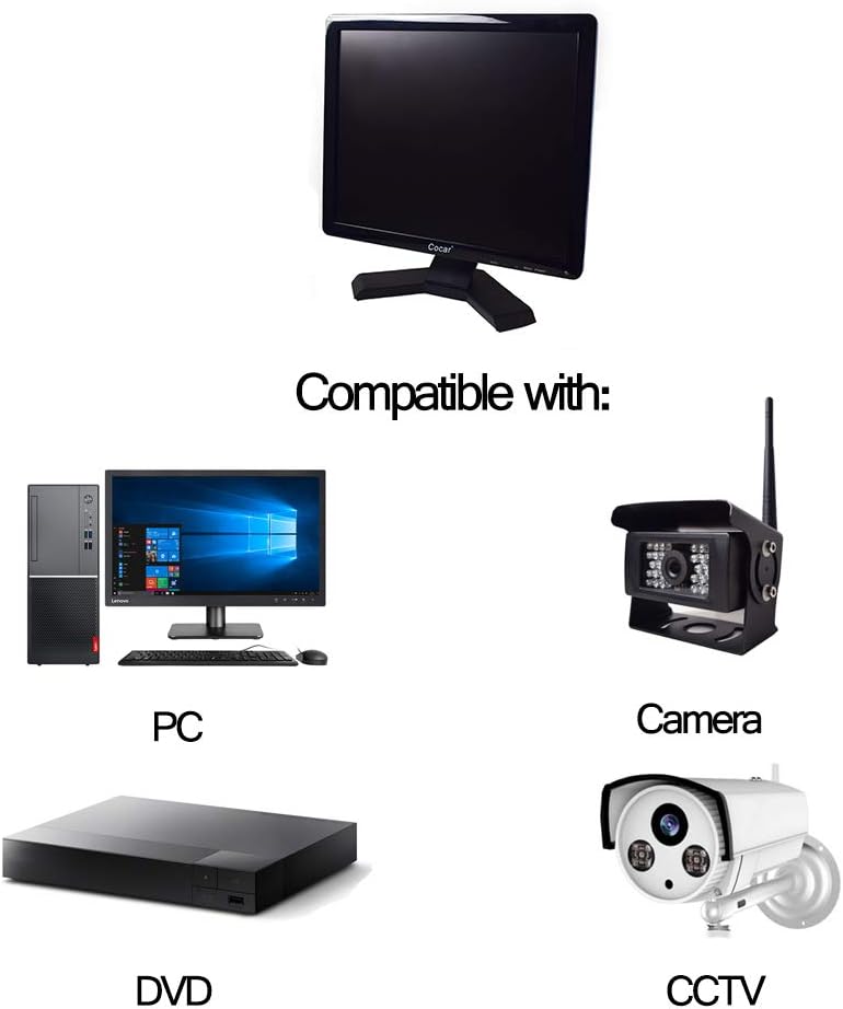 17 inch CCTV Monitor with VGA HDMI AV BNC Ports H1301