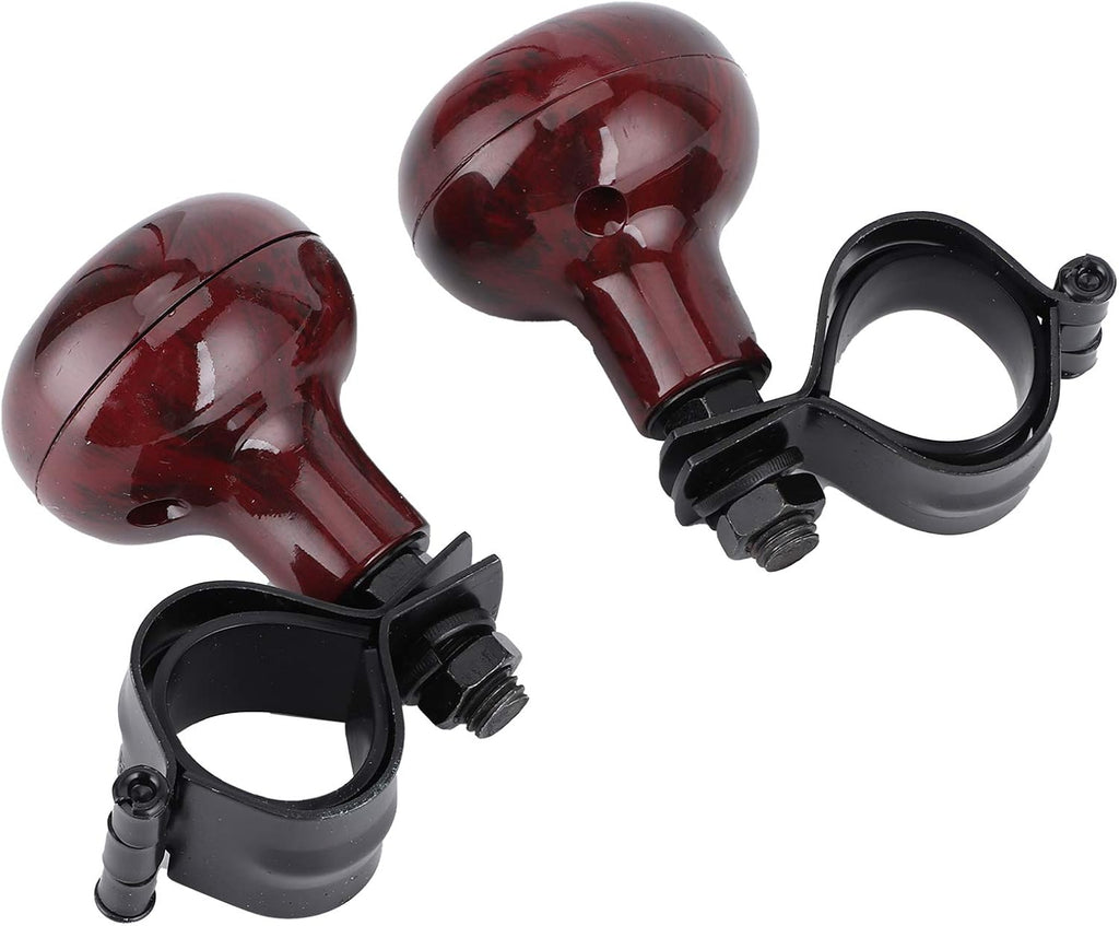 Mahogany Woodgrain Steering Wheel Spinner Knob F663