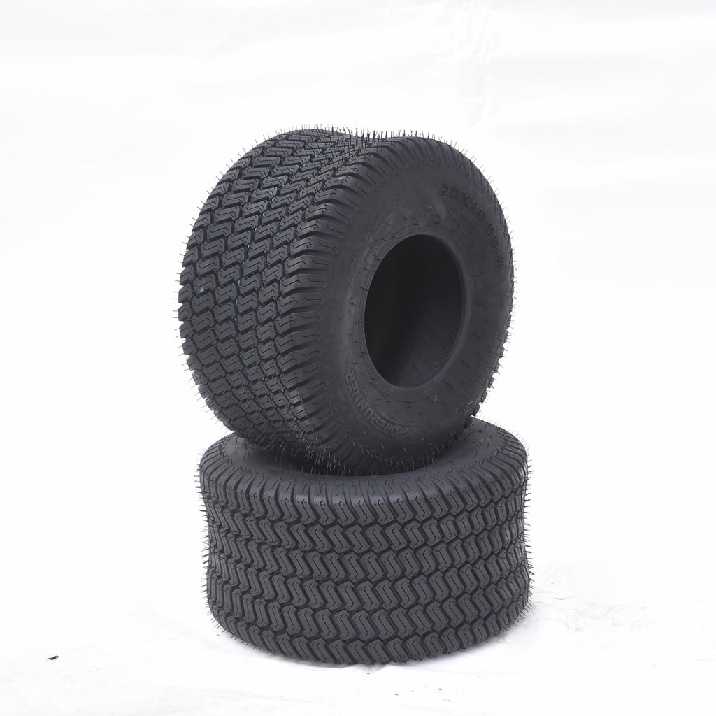 2 PCS 20x10-8 4PR Turf Saver Lawn Mower Tires U380