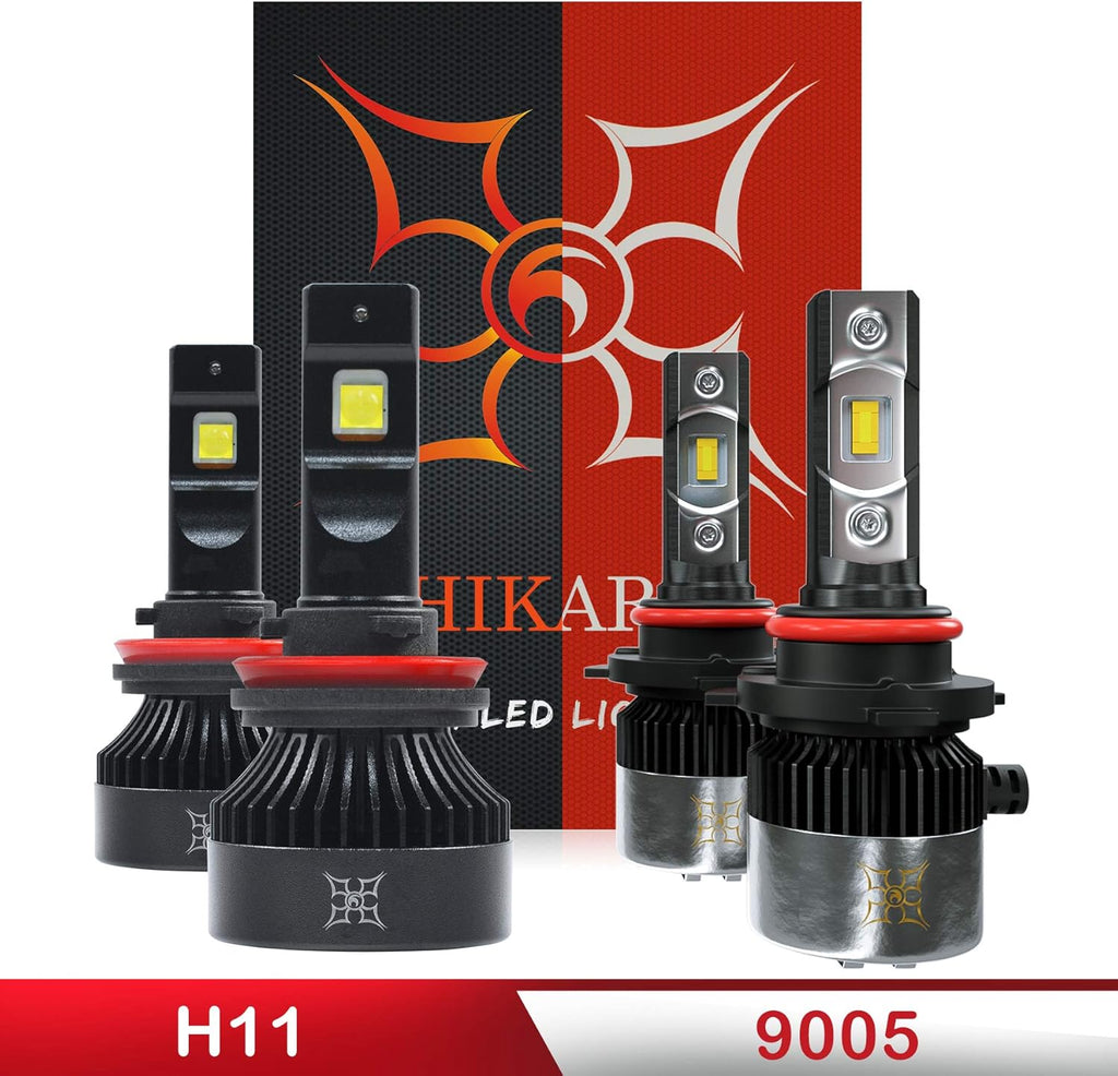 H11/H8/H9 9005/HB3 LED Bulbs Combo Set F722094
