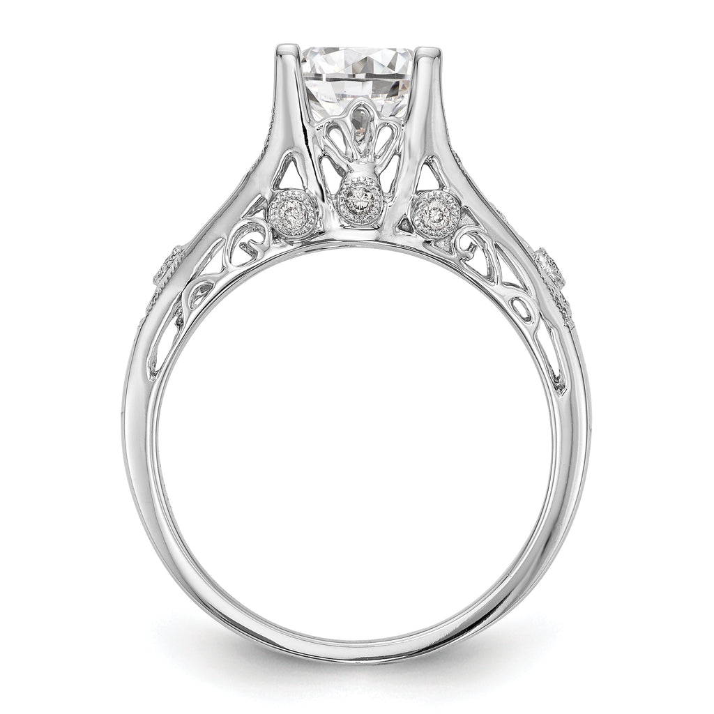 14K White Gold Engagement Ring A31885