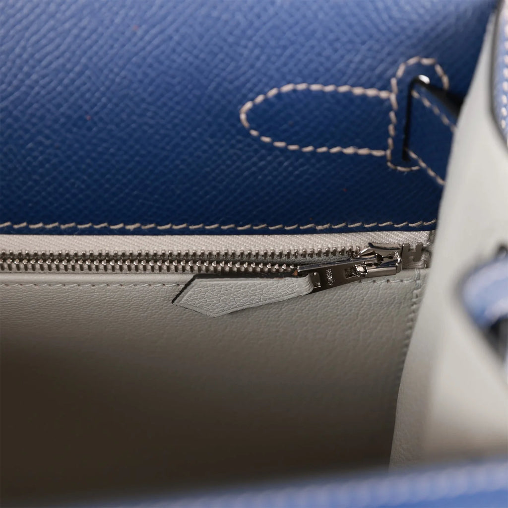 Bleu Indigo Epsom 28 Kelly Sellier F67182
