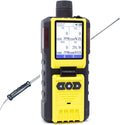 4 Gas Monitor with Built-in Pump, O2 CO H2S LEL, Color Display, Data Logging F3014