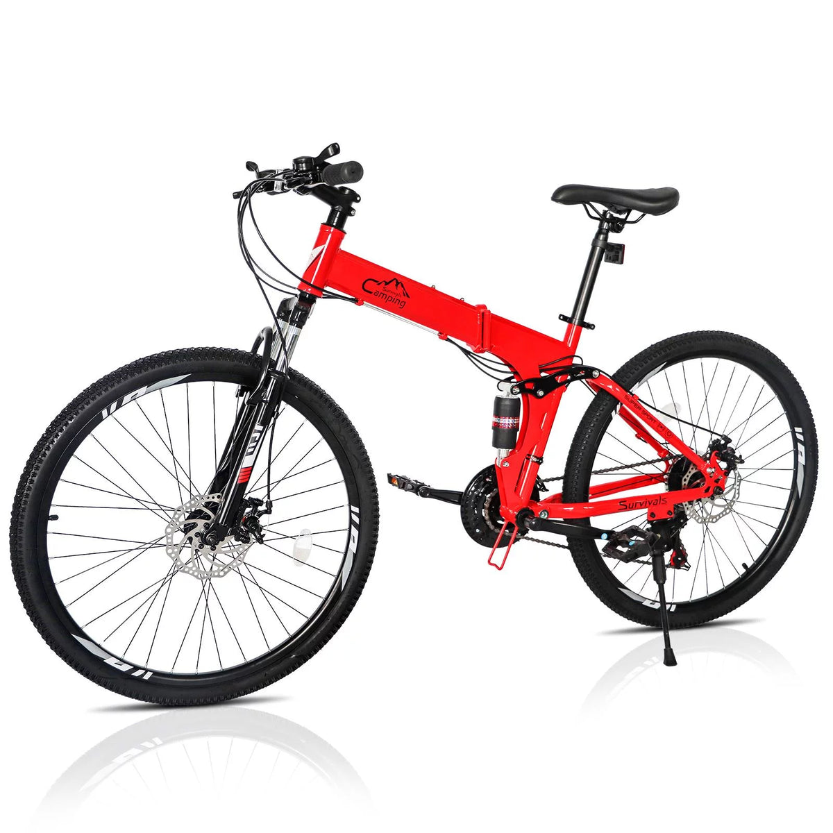 Folding 21 Speed 26 Wheel Steel Frame Mountain Bike B427