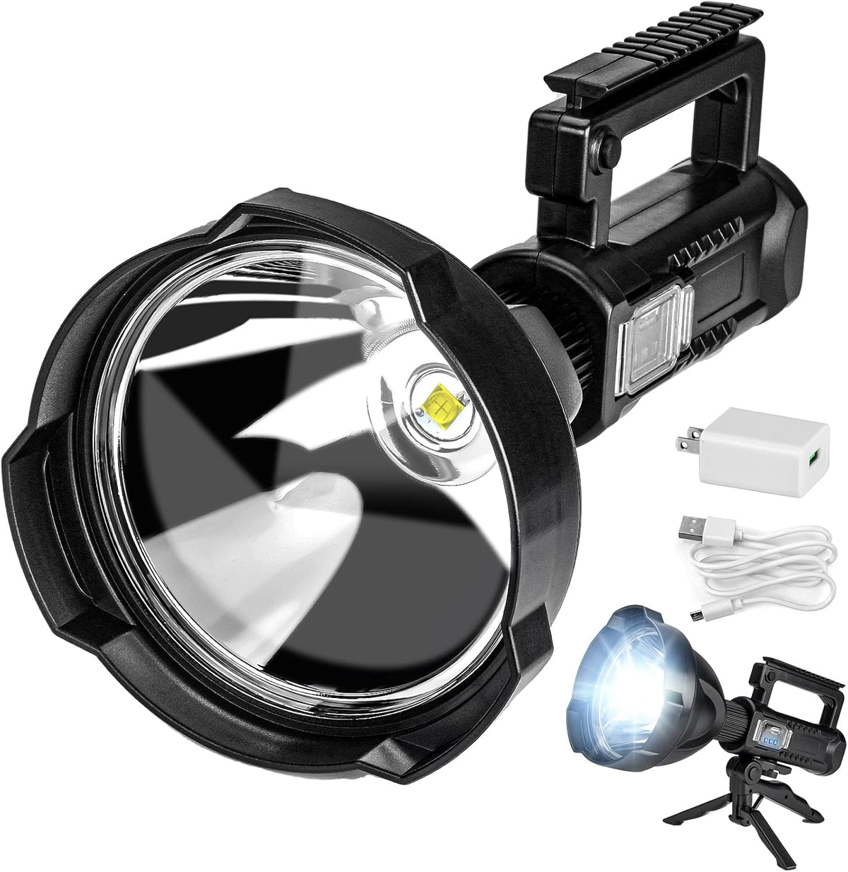 Rechargeable LED Handheld Flashlight Spotlight A987139