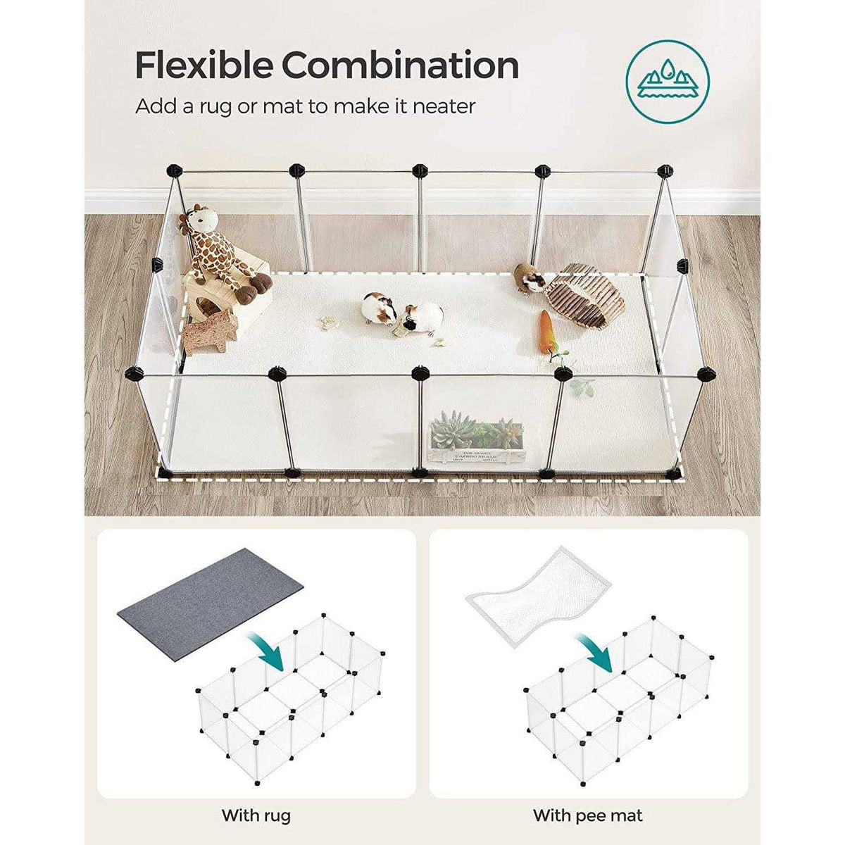 Plastic Pet Playpen with Floor O4221