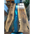 Blue Resin Epoxy Dining Table 36 x 20 Inches F42467