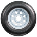 ST225/75R15 15 D 6 Lug White Spoke Trailer Tire On Rim Y85365