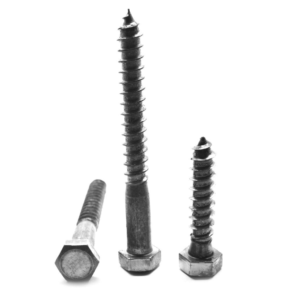 5/16x22-9 x 5 1/2x22 Hex Lag Screw Low Carbon Steel Plain Finish X9852