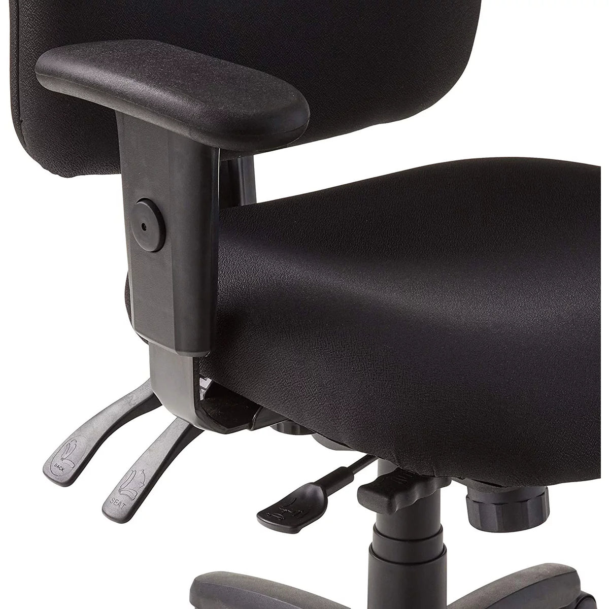 Black Ergonomic Office Desk Chair with Armrests W437