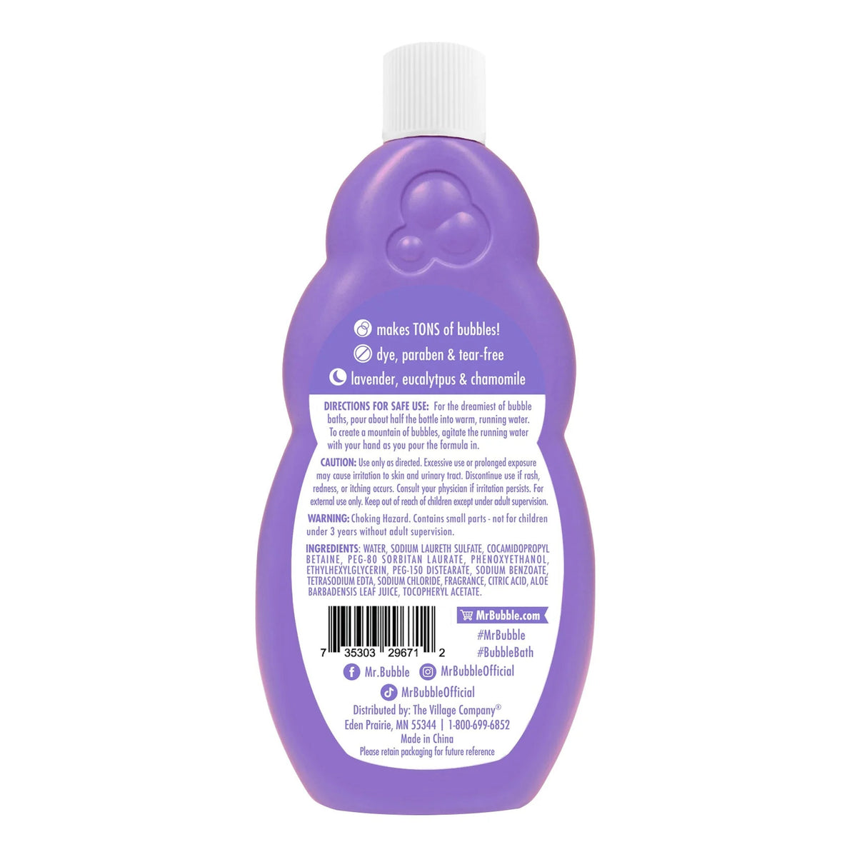 Calm & Sleep Bubble Bath with Lavender, Eucalyptus and Chamomile Scent H5702