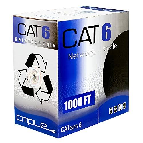 Cat6 23AWG Ethernet Network Cable 1000 ft White X7444