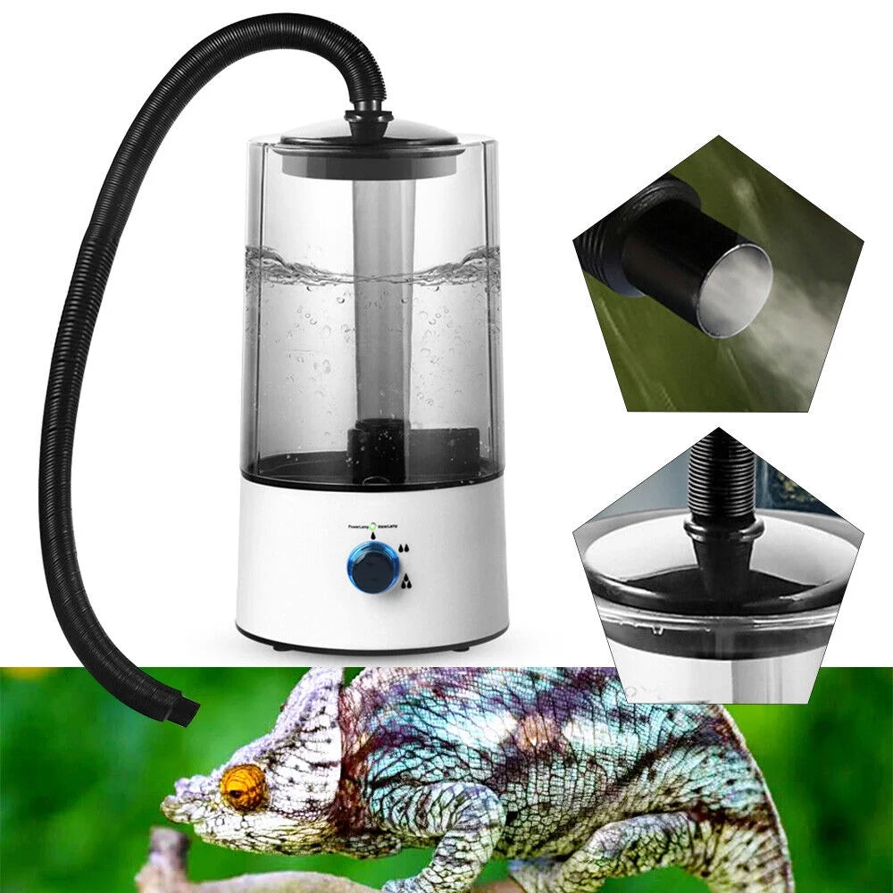 Reptile Terrarium Humidifier Fogger 4L Capacity Misting Machine with Hose F90277