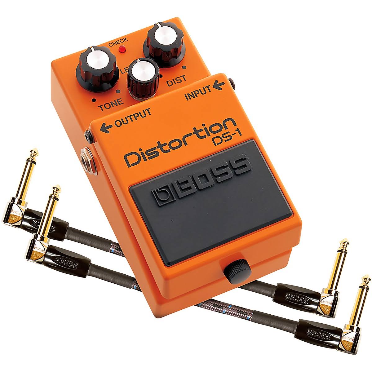 DS-1 Distortion Effects Pedal with Two 6-Inch Jumper Cable U424092