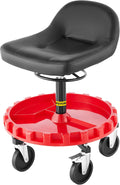 Pneumatic Stool, 400 LBS, 22” to 26” Adjustable Height, Round Shop Stool with Parts Tray R67758