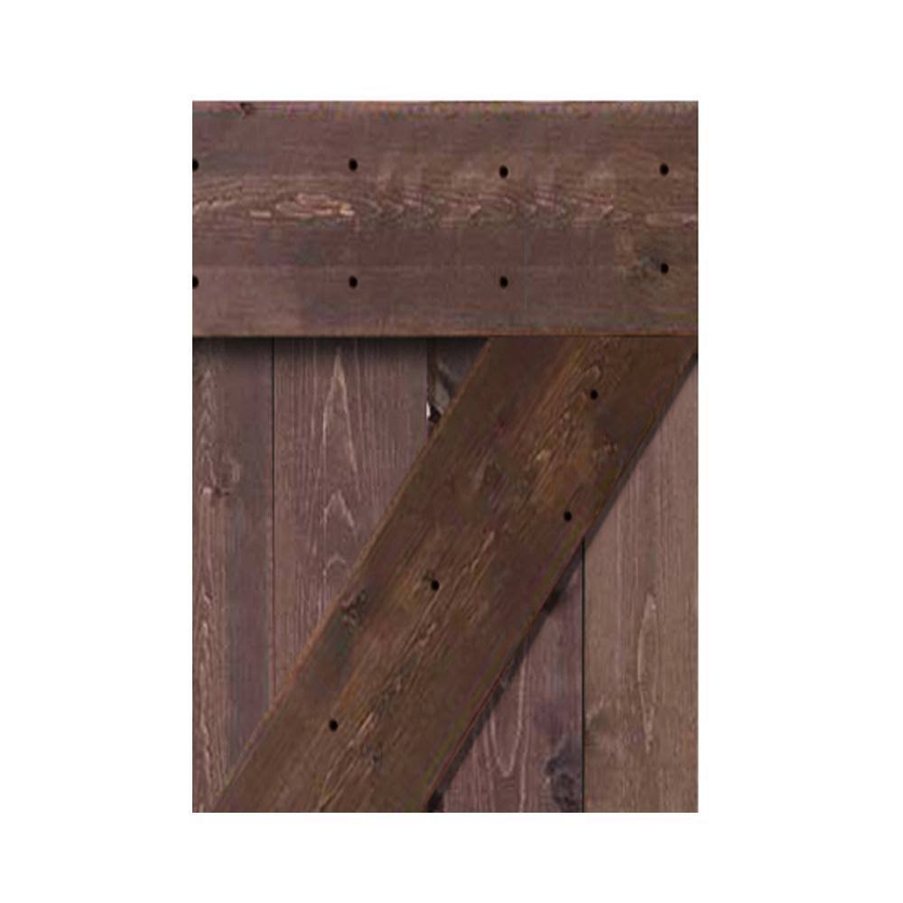 Knotty Pine Solid Wood Interior Barn Door Slab N69988