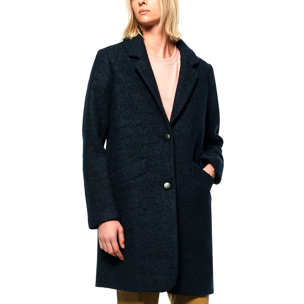 Dark Camel Boucle Coat N580