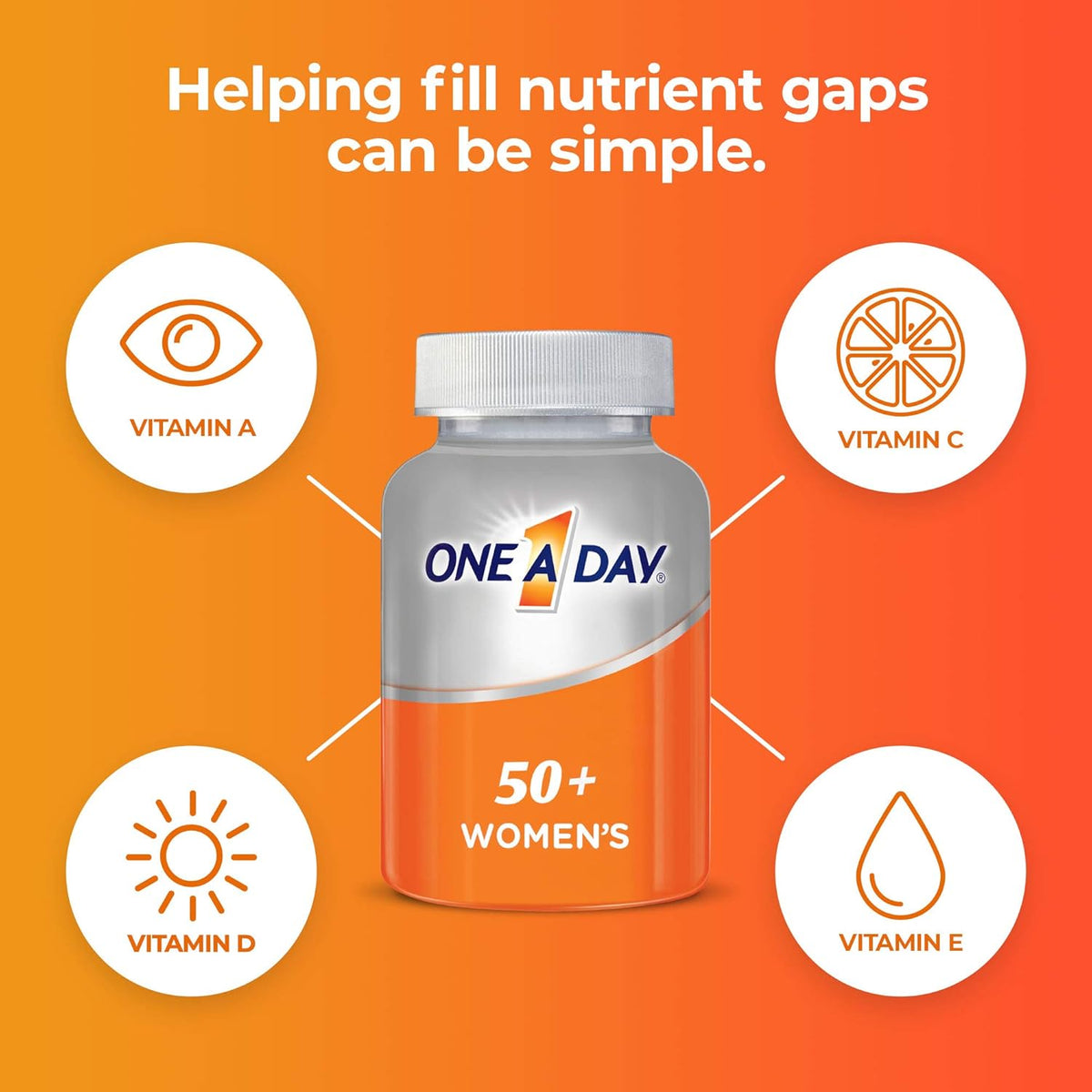 Women’s 50+ Multivitamins Tablet, 200 Count U861